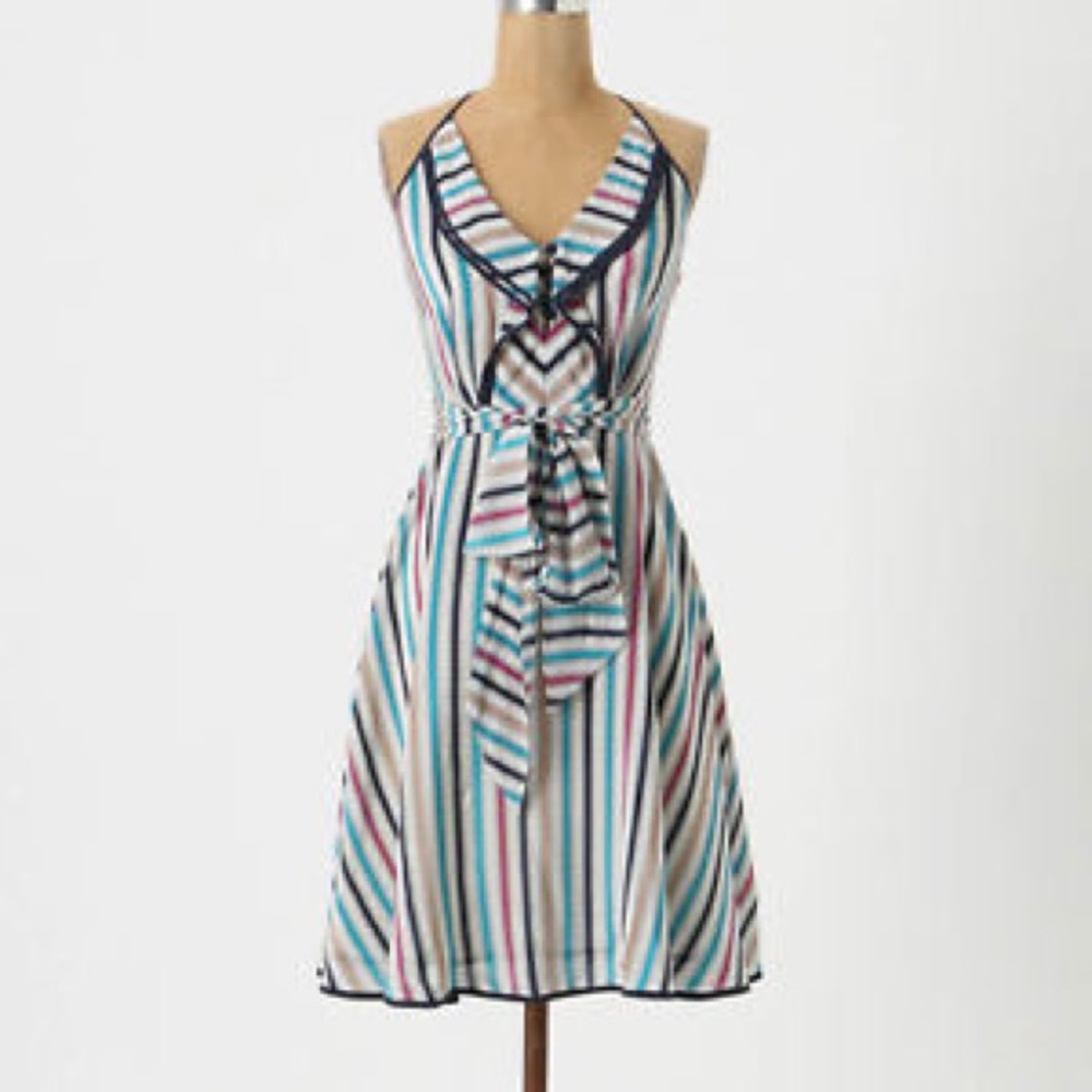 Anthropologie Girls Of Savoy Guil Wing Dress